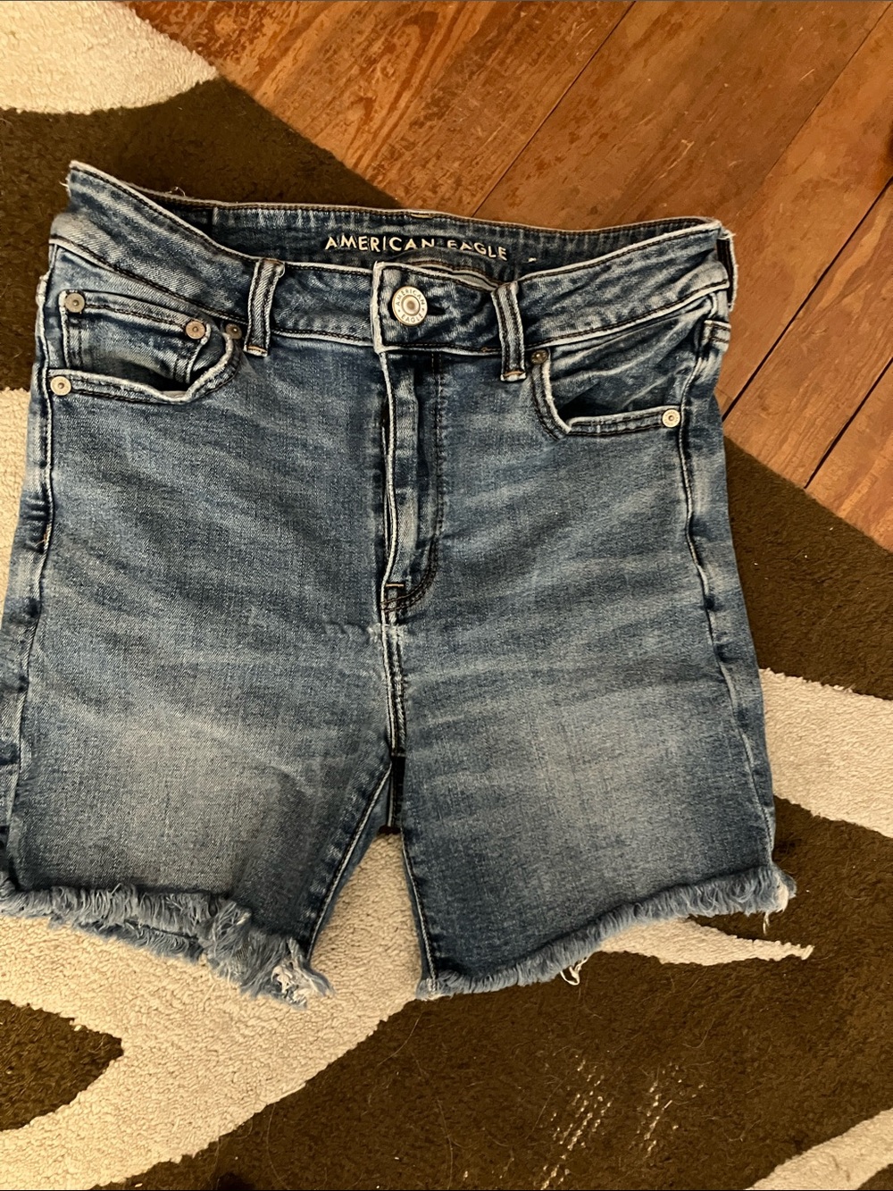 American Eagle Stretch Denim shorts high rise midi
